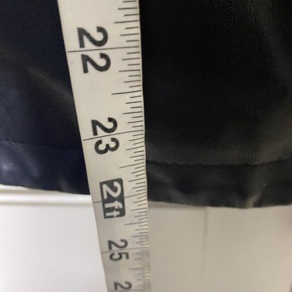 Olivia Miller Faux Leather Zip Up Moto Biker Jacket Medium Black Size 1X Junior - Picture 8 of 8